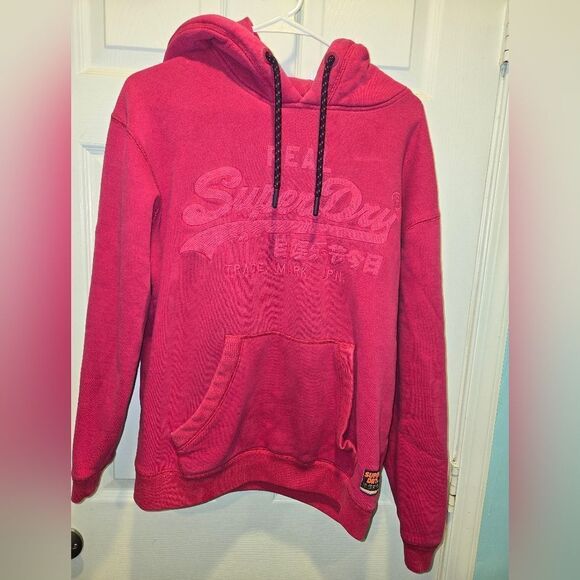 Super Dry HoodieMen's sz Small.Pink